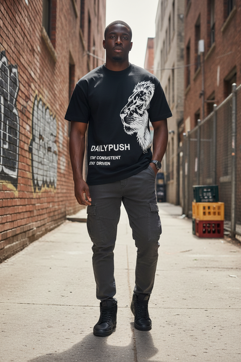 Aura Heavyweight Tee - Lifestyle Street Shot